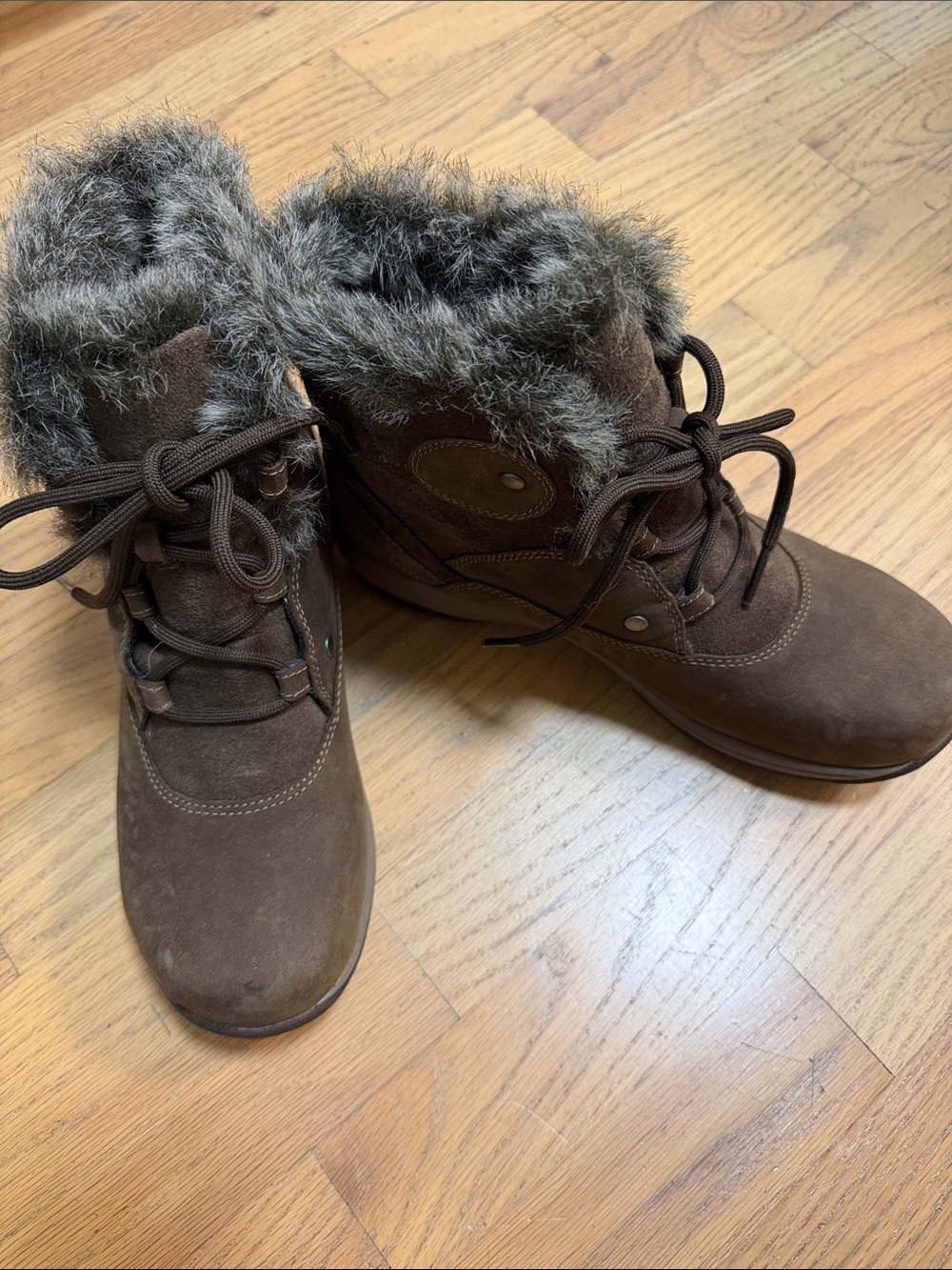 Women's Dansko Brown Faux-Fur Winter Ankle Boots